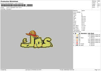 Luffy D Hat Embroidery