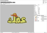 Luffy D Hat Embroidery