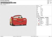 Lightning McQueen Embroidery
