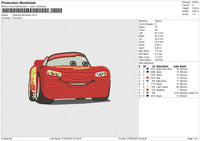 Lightning McQueen Embroidery