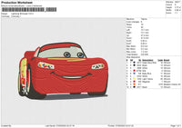 Lightning McQueen Embroidery