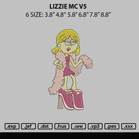 Lizzie Mc V5 Embroidery File 6 sizes