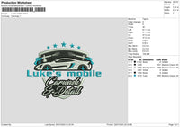 Lukes Mobile Embroidery File 6 sizes