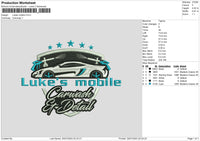 Lukes Mobile Embroidery File 6 sizes