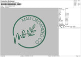 Mad Organized Embroidery File 6 sizes