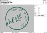 Mad Organized Embroidery File 6 sizes