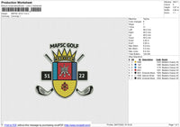 MAFSC GOLF Embroiery