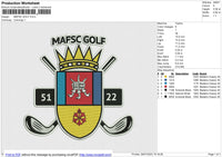 MAFSC GOLF Embroiery