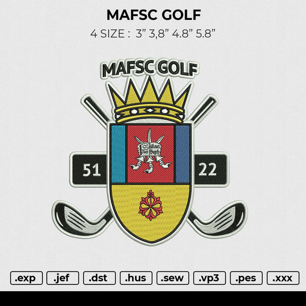 MAFSC GOLF Embroiery