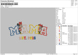 Mama Minnie Embroidery File 6 sizes