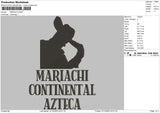 Mariachi Embroidery File 6 sizes