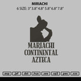 Mariachi Embroidery File 6 sizes