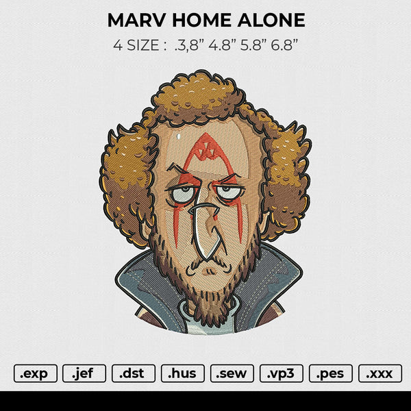 MARV HOME ALONE Embroidery