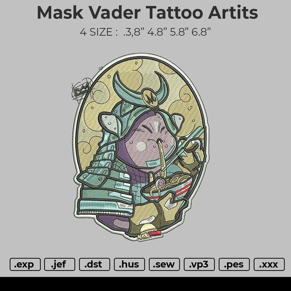 Mask Vader Tattoo Artist