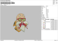 M Roshi Embroidery File 6 sizes
