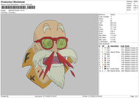 M Roshi Embroidery File 6 sizes