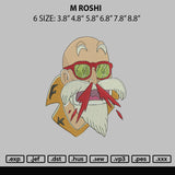 M Roshi Embroidery File 6 sizes