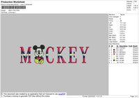 Mickey m Embroidery