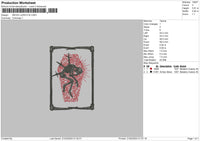 Micah U Embroidery File 6 sizes