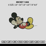 Mickey 1408 Embroidery File 6 sizes