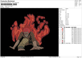 Might Guy Embroidery File 6 sizes