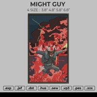 Might Guy Embroidery