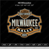 Harley Davidson Milwakee Embroidery