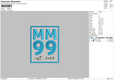 Mm99 Embroidery File 6 sizes