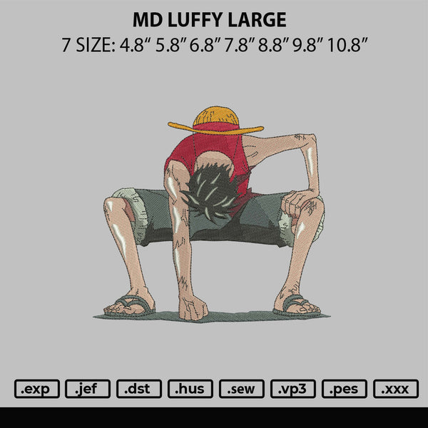 Md Luffy Large Embroidery