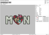 Mon Mickey Embroidery File 6 sizes