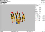 Myla Melt Embroidery
