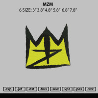 Mzm Embroidery File 6 sizes