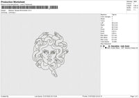 Medusa Tatuaje Minimalista