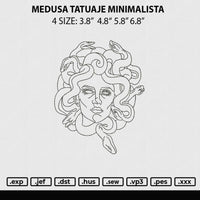 Medusa Tatuaje Minimalista
