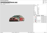 Mercedes B Sportcar Embroidery File 6 sizes
