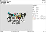 Mickeyco Embroidery File 6 sizes
