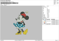 minnie flower Embroidery