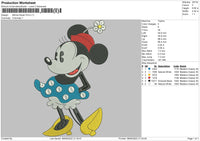 minnie flower Embroidery