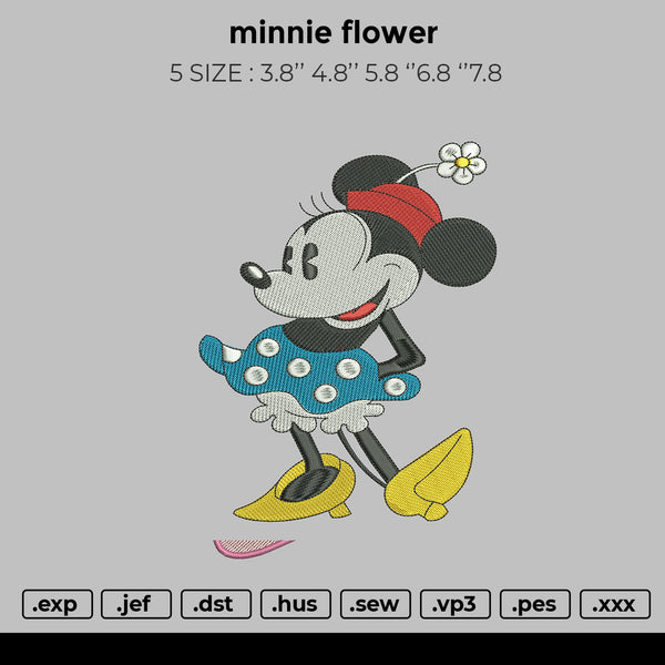 minnie flower Embroidery