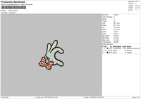 Minnie Hand Embroidery File 6 sizes