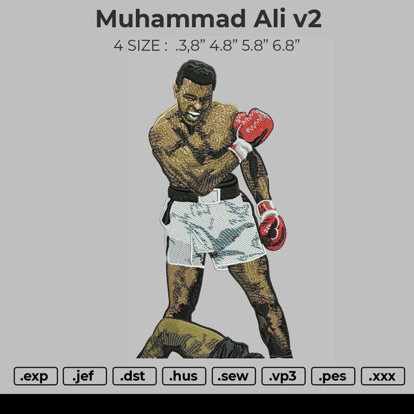 Muhammad Ali v2 Embroidery