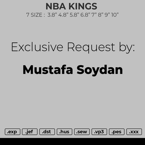 NBA KINGS Embroidery