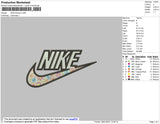 nike flowers Embroidery