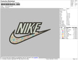 nike flowers Embroidery