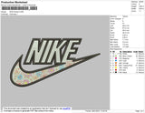 nike flowers Embroidery