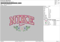 Nike 2 Outline Flowers