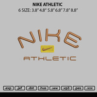Nike Athelic 02 Embroidery File 6 sizes