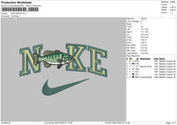 Nike Bass Embroidery File 6 sizes