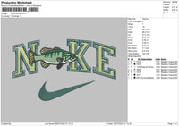 Nike Bass Embroidery File 6 sizes