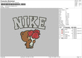 Nike Bear Flowers Embroidery